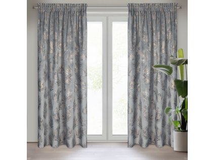 25168 zaslona gotowa gloria na tasmie 140 x 300 cm stalowy