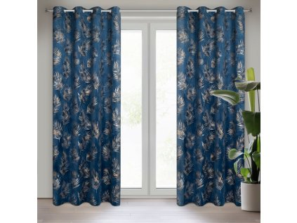 9214 zaslona gotowa gloria2 140 x 250 cm granatowy