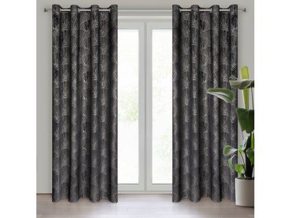 60631 zaslona gotowa goja 140 x 250 cm czarny