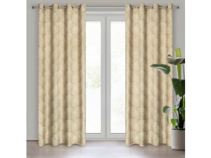 60619 zaslona gotowa goja 140 x 250 cm kremowy