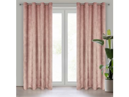 61066 zaslona gotowa goja 140 x 250 cm pudrowy roz