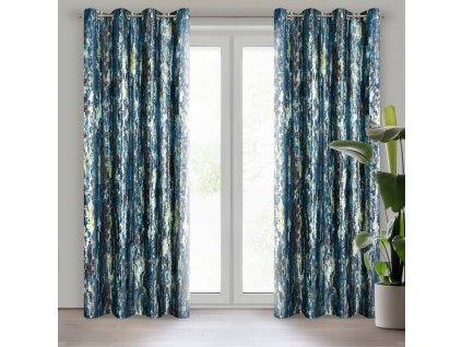 36439 zaslona gotowa grace 140 x 250 cm granatowy