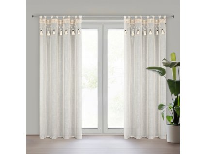 23659 zaslona gotowa greta na szelkach 135 x 250 cm naturalny