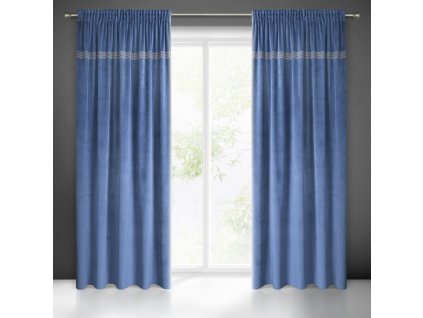 63097 zaslona gotowa jovita na tasmie 140 x 270 cm granatowy