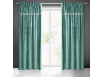 63100 zaslona gotowa jovita na tasmie 140 x 270 cm zielony