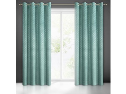 57922 zaslona gotowa julia 140 x 250 cm turkusowy