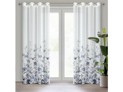 36358 zaslona gotowa kalia 140 x 250 cm bialy