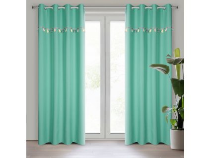 38362 zaslona gotowa kids 2 140 x 250 cm mietowy