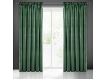 58909 zaslona gotowa kristi na tasmie 140 x 270 cm ciemnozielony