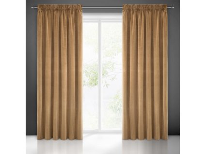 58915 zaslona gotowa kristi na tasmie 140 x 270 cm miodowy