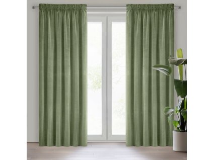 41863 zaslona gotowa kristi na tasmie 140 x 270 cm zielony