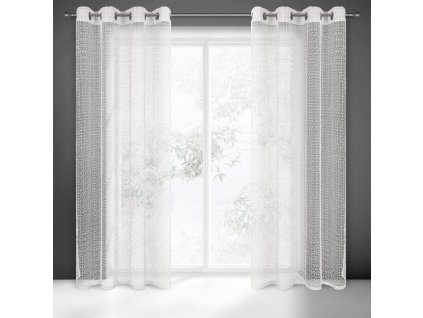 46807 zaslona gotowa lara 140 x 250 cm bialy