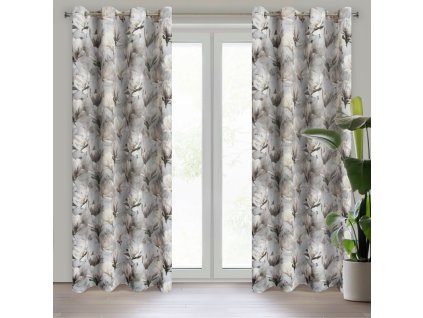 30379 zaslona gotowa lari 140 x 250 cm popielaty