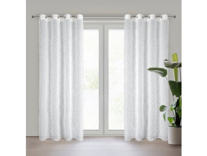 4948 zaslona gotowa laurel 140 x 250 cm bialy