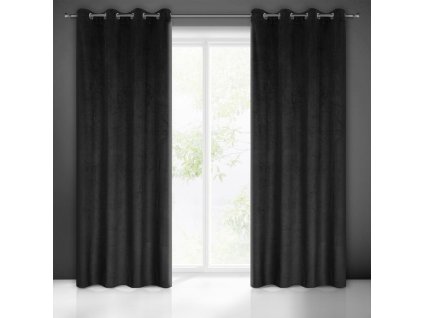 59095 zaslona gotowa lili 140 x 250 cm czarny