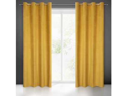 59101 zaslona gotowa lili 140 x 250 cm miodowy