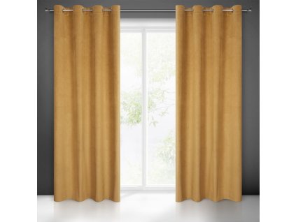 59098 zaslona gotowa lili 140 x 250 cm zolty