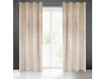 53713 zaslona gotowa lindi 140 x 250 cm bezowy