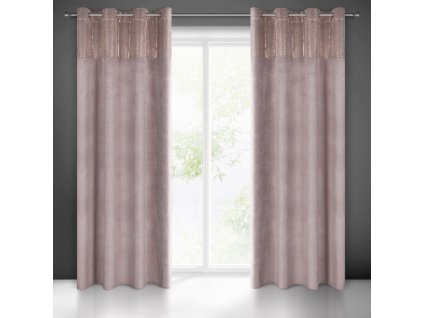 53710 zaslona gotowa lindi 140 x 250 cm pudrowy roz