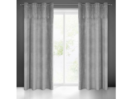 63055 zaslona gotowa lindi 140 x 250 cm srebrny