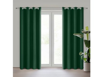 8818 zaslona gotowa logan 135 x 250 cm ciemnozielony