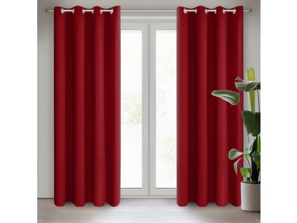 21337 zaslona gotowa logan 135 x 250 cm czerwony