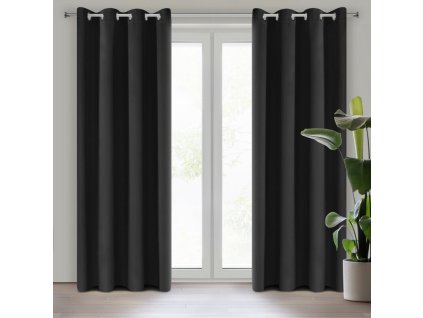 9331 zaslona gotowa logan 140 x 270 cm czarny