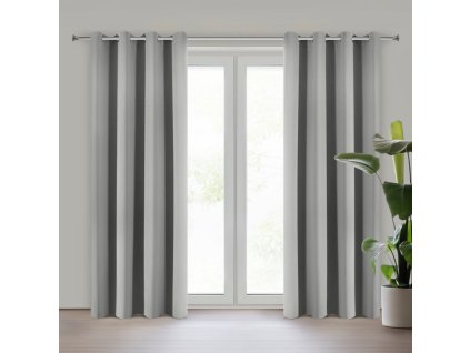 9322 zaslona gotowa logan 140 x 270 cm szary