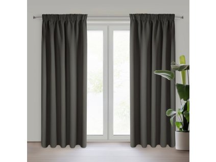 8833 zaslona gotowa logan na tasmie 135 x 270 cm grafitowy