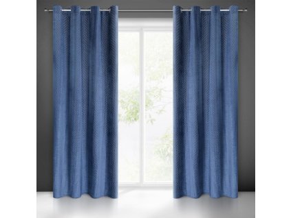 57253 zaslona gotowa lussi 140 x 250 cm granatowy