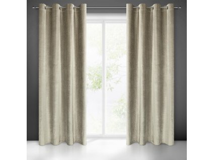 57262 zaslona gotowa lussi 140 x 250 cm jasnobrazowy