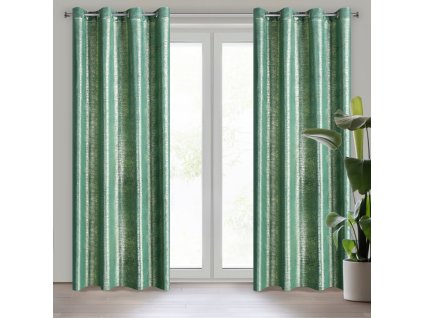 63361 zaslona gotowa mabel 140 x 250 cm ciemnozielony