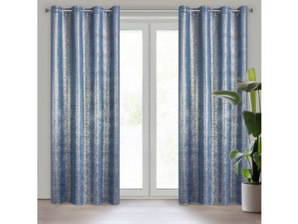 63364 zaslona gotowa mabel 140 x 250 cm granatowy