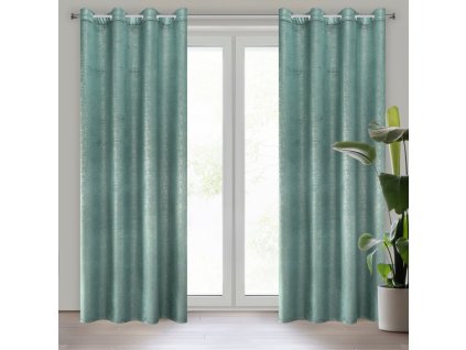 63358 zaslona gotowa mabel 140 x 250 cm turkusowy