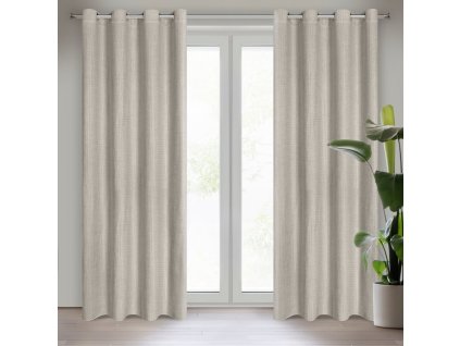 66034 zaslona gotowa madison 140 x 250 cm bezowy