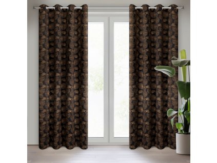 44683 zaslona gotowa marigold 140 x 250 cm czarny