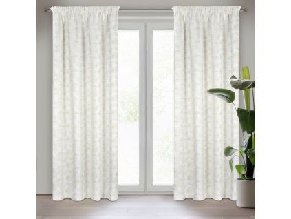 43756 zaslona gotowa marigold na tasmie 140 x 300 cm bialy