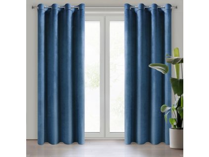 51451 zaslona gotowa melanie 140 x 250 cm granatowy