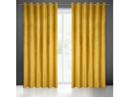 51445 zaslona gotowa melanie 215 x 250 cm musztardowy