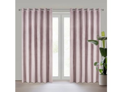 5017 zaslona gotowa melanie 215 x 250 cm pudrowy roz