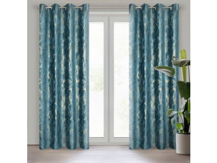 36454 zaslona gotowa melody 140 x 250 cm granatowy