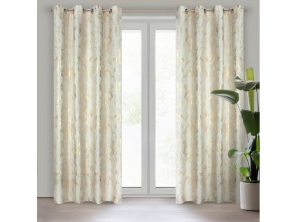 36445 zaslona gotowa melody 140 x 250 cm kremowy