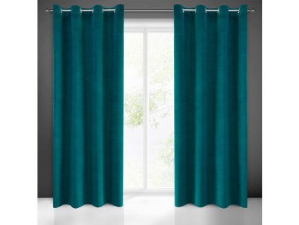 61033 zaslona gotowa milo 140 x 250 cm ciemnoturkusowy