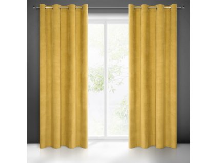 61075 zaslona gotowa milo 140 x 250 cm zloty