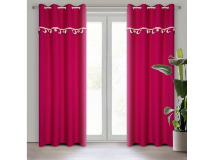 38359 zaslona gotowa moon 2 140 x 250 cm amarantowy