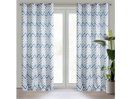 43591 zaslona gotowa nastia 140 x 250 cm niebieski