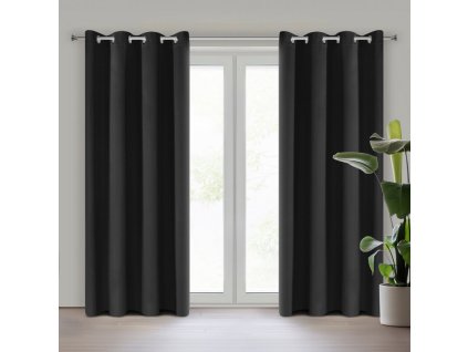 12058 zaslona gotowa nerisa 140 x 250 cm czarny