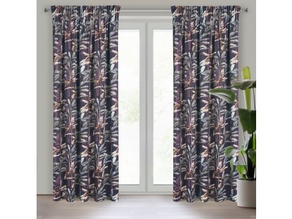 60349 zaslona gotowa nikol na tasmie 140 x 270 cm grafitowy