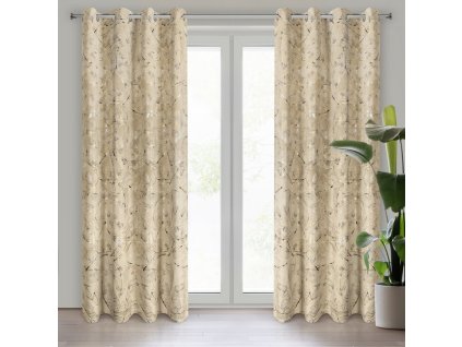 37732 zaslona gotowa odeta 135 x 250 cm bezowy