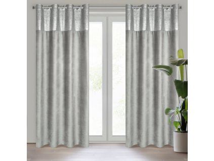 62815 zaslona gotowa peri 140 x 250 cm srebrny